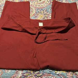 NWOT Maroon Unisex scrub pants size XL